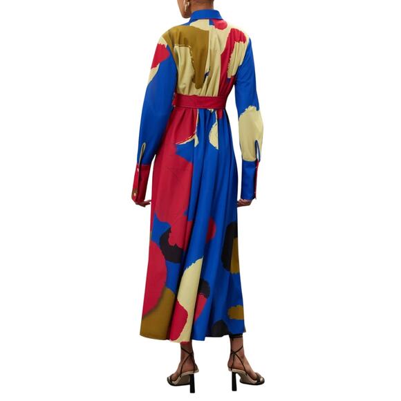 Thebe Magugu Baartmaan Longline Shirt Dress in Multi, Size S - Picture 3 of 8